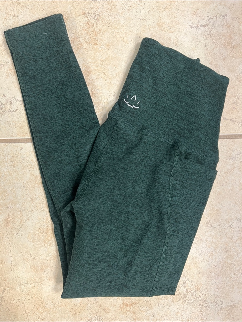 Beyond Yoga Dark Green High-Rise Leggings